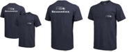 Majestic Seattle Seahawks Tri-Blend Pocket T-shirt - College Navy